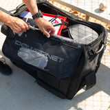 PRO Rolling Baseball Coach Bag Caddy | Holds Two Gallon Bucket Balls PowerNet by TrainingNets