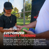 Velocity Balls 4-Pack | Pregame Warmup and Strength Training TrainingNets by PowerNet