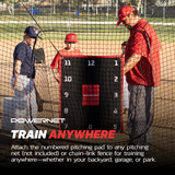 Numbered Pitching Trainer Pad Pitching Pad PowerNet