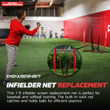 Infielder Replacement Net - Net Only Replacement Parts PowerNet
