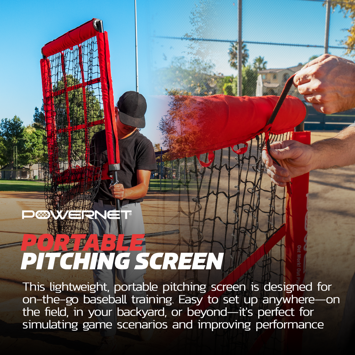 Pitching Zone Pro Custom Strike Zone Net TrainingNets by PowerNet