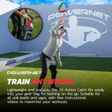 Tri-Action Catch | Hand-Eye Coordination Tool Training Tool PowerNet