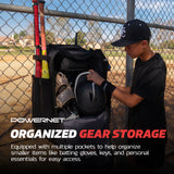 PRO Odyssey Rolling Backpack for Softball & Baseball PowerNet by TrainingNets