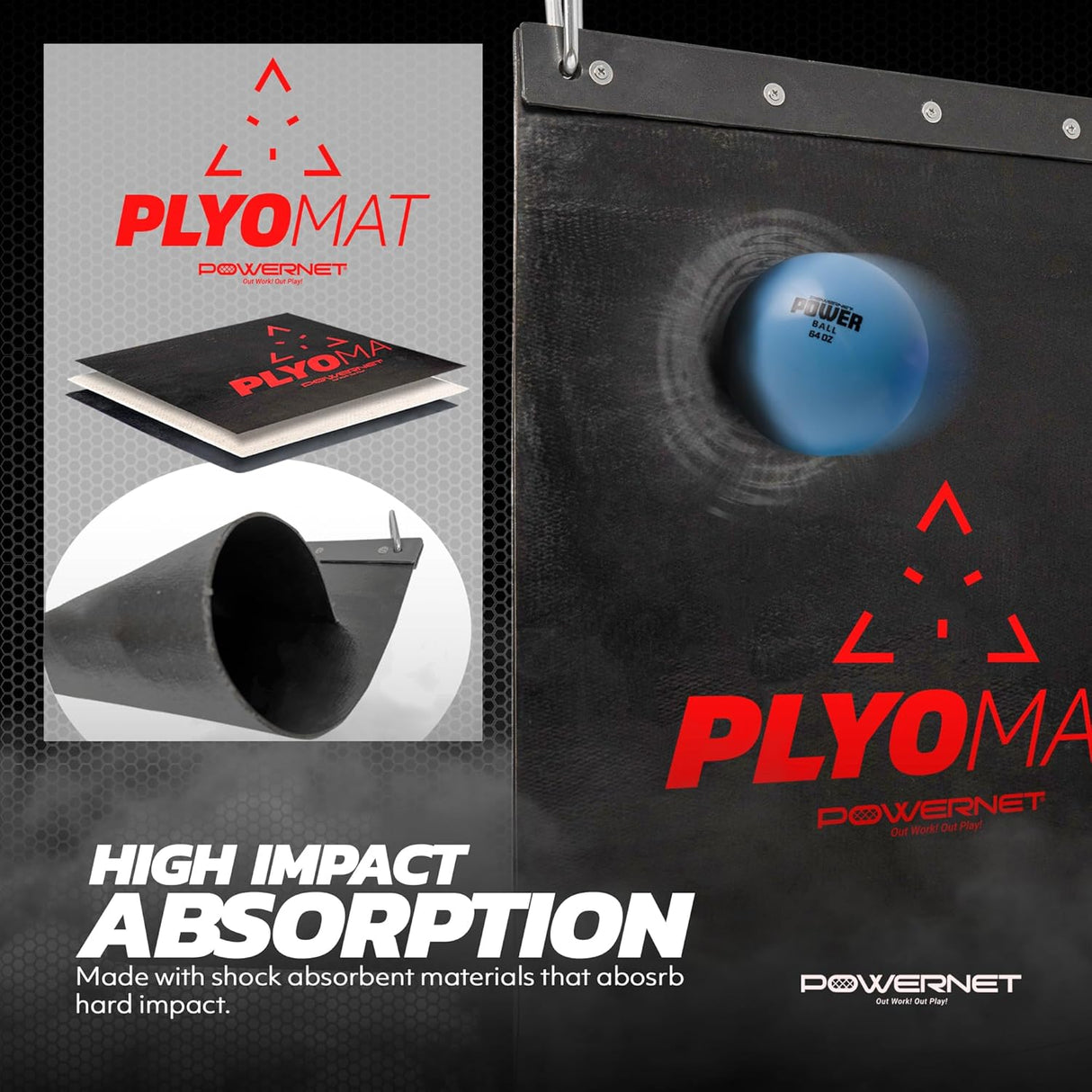 Hanging Plyo Mat TrainingNets by PowerNet