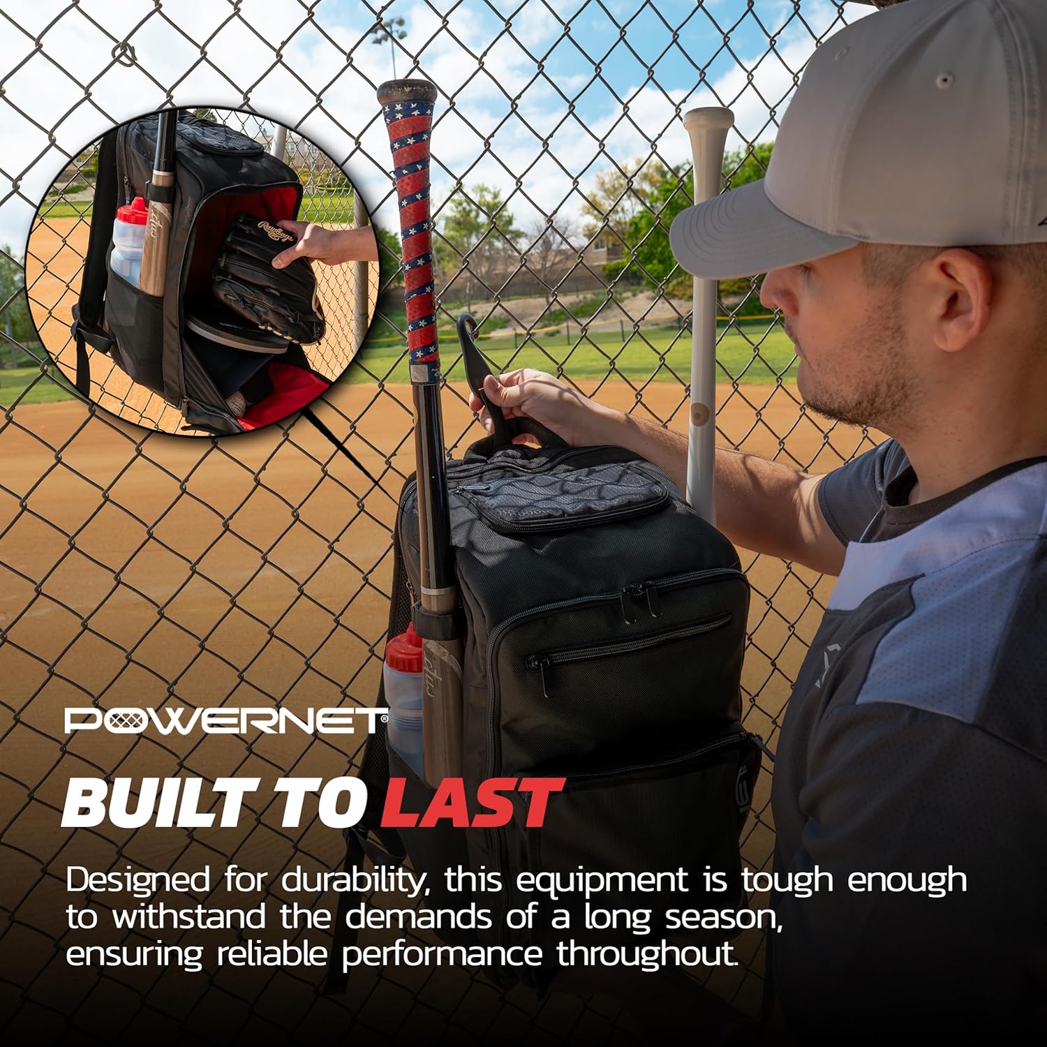 Coach's Baseball Backpack – TrainingNets by PowerNet