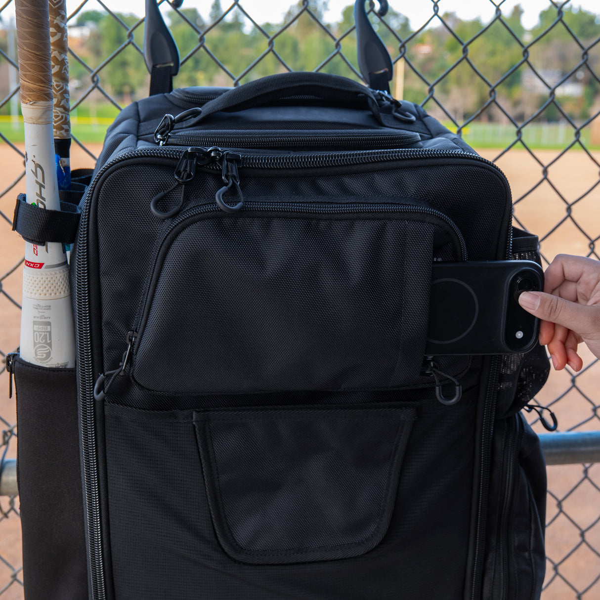 PRO Odyssey Rolling Backpack for Softball & Baseball PowerNet by TrainingNets