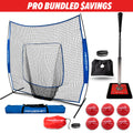 Pro Training Bundle | 7x7 Net, Batting Tee & Weighted Balls (Royal Blue)