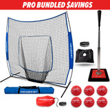 Pro Training Bundle | 7x7 Net, Batting Tee & Weighted Balls (Royal Blue)