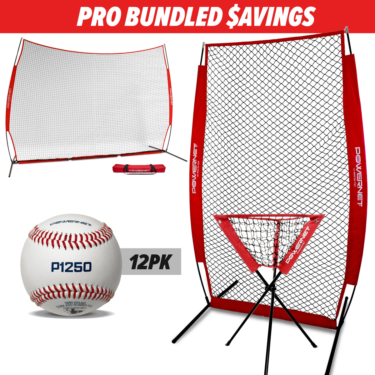 PRO BUNDLE | Batting Practice Bundle – PowerNet by TrainingNets