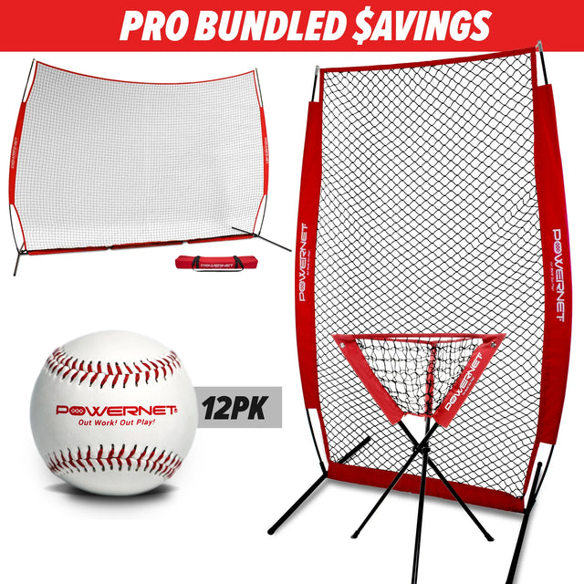 PRO BUNDLE | Batting Practice Barrier Bundle TrainingNets by PowerNet