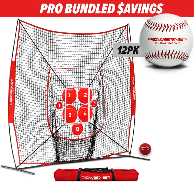 PRO BUNDLE | 8x8 Pitching Practice Bundle TrainingNets by PowerNet