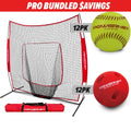 Pro Training Bundle | 7x7 Net, Crushers Training Balls & Practice Softballs
