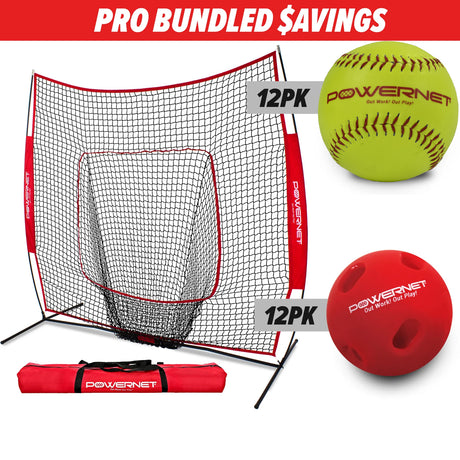 PRO BUNDLE | Original 7x7 Net Practice Bundle (Softball) TrainingNets by PowerNet