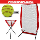 Pro Training Bundle | I-Screen, Ball Caddy & Practice Softballs TrainingNets by PowerNet