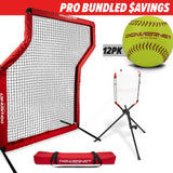 Pro Training Bundle | Z-Screen, Bucket Lifter & Practice Softballs TrainingNets by PowerNet