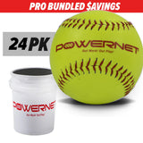 Pro Training Bundle | Practice Softballs & Padded Bucket TrainingNets by PowerNet