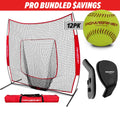 Pro Fielding Bundle | 7x7 Net, Pancake Glove Trainer & Practice Softballs