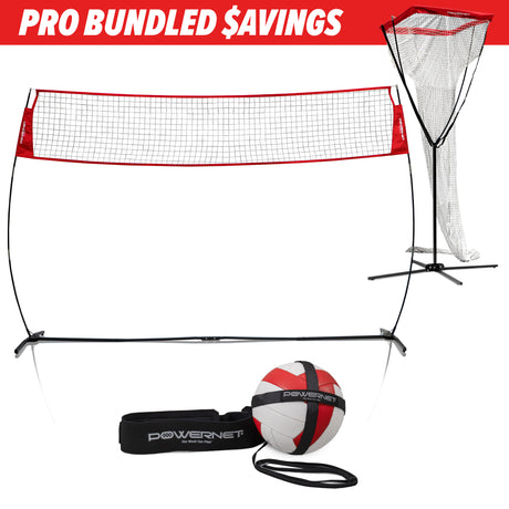 PRO BUNDLE | Volleyball Warm-Up and Setter Net Bundle TrainingNets by PowerNet
