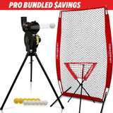 PRO BUNDLE | Launch F-Lite Pitching Machine Kit B TrainingNets by PowerNet