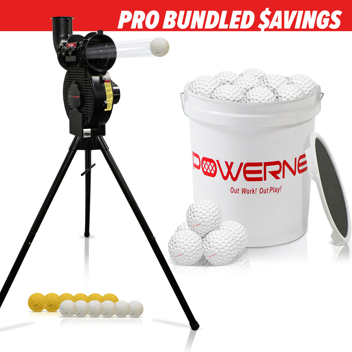 PRO BUNDLE | Launch F-lite Pitching Machine Bundle - Baseball ...