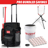 PRO BUNDLE | Wheeled Bucket Organizer Bundles TrainingNets by PowerNet Practice Baseballs