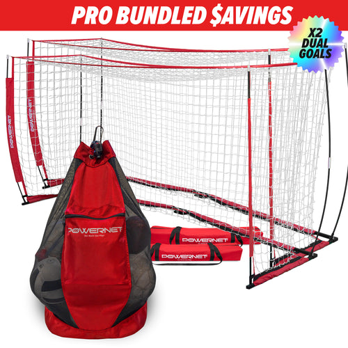 PRO BUNDLE | Dual 12x6 Goals Bundle TrainingNets by PowerNet