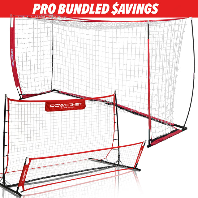PRO BUNDLE | 12x6 Soccer Training Bundle TrainingNets by PowerNet