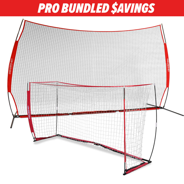 PRO BUNDLE | 12x6 Soccer Home Practice Bundle TrainingNets by PowerNet