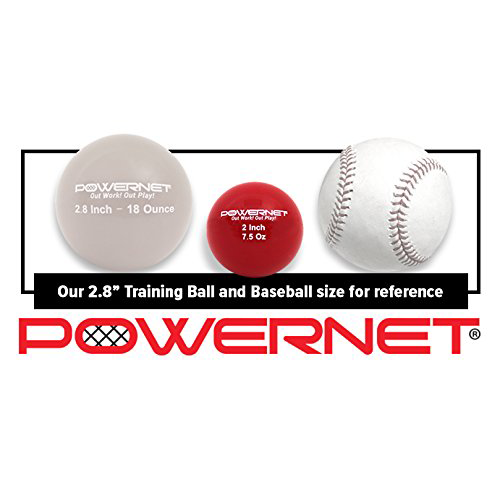 Weighted Hitting Training Balls | 6 PK 2.8" and 6 PK 2" Micro Ball Combo sports PowerNet
