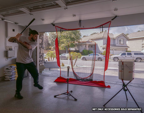 7x7 FT Hanging Dual Training Net (Net Only) | Hang From Garage Sports PowerNet
