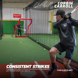 PRO BUNDLE | Launch F-lite Pitching Machine Bundle - Softball TrainingNets by PowerNet