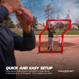 Pro Training Bundle | Breaking Ball Pitching Machine, Z-Screen, Ball Caddy & F-Lite Balls PowerNet by TrainingNets