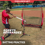 Pro Training Bundle | 5x5 Practice Net, Practice Baseballs & Tri Action Catch Tool TrainingNets by PowerNet