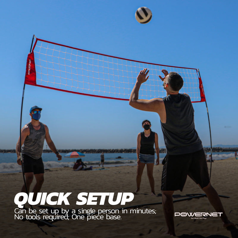 Freestanding Volleyball Warm Up Net Bundle