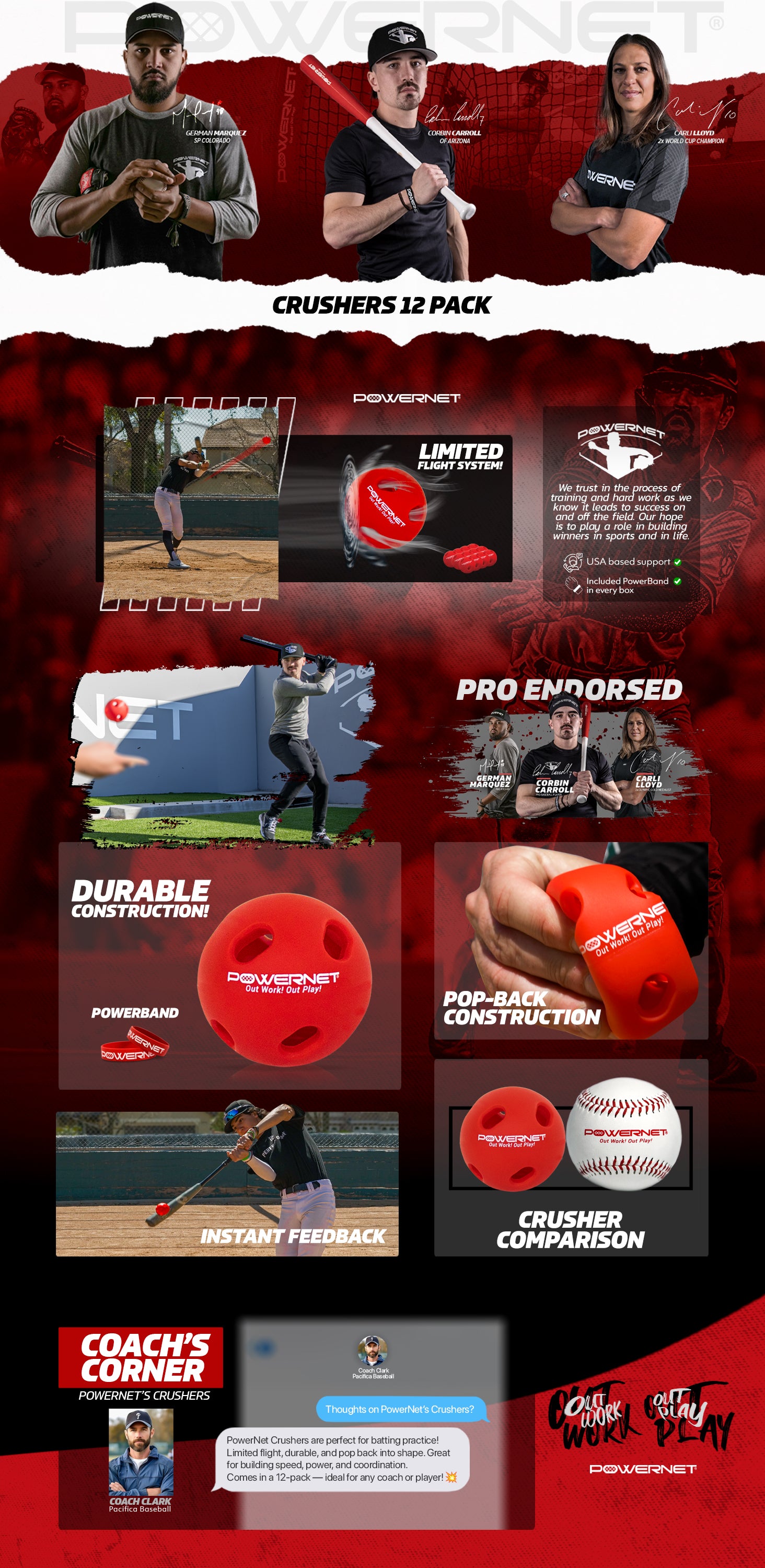 Limited Flight Crushers Training Balls – PowerNet by TrainingNets