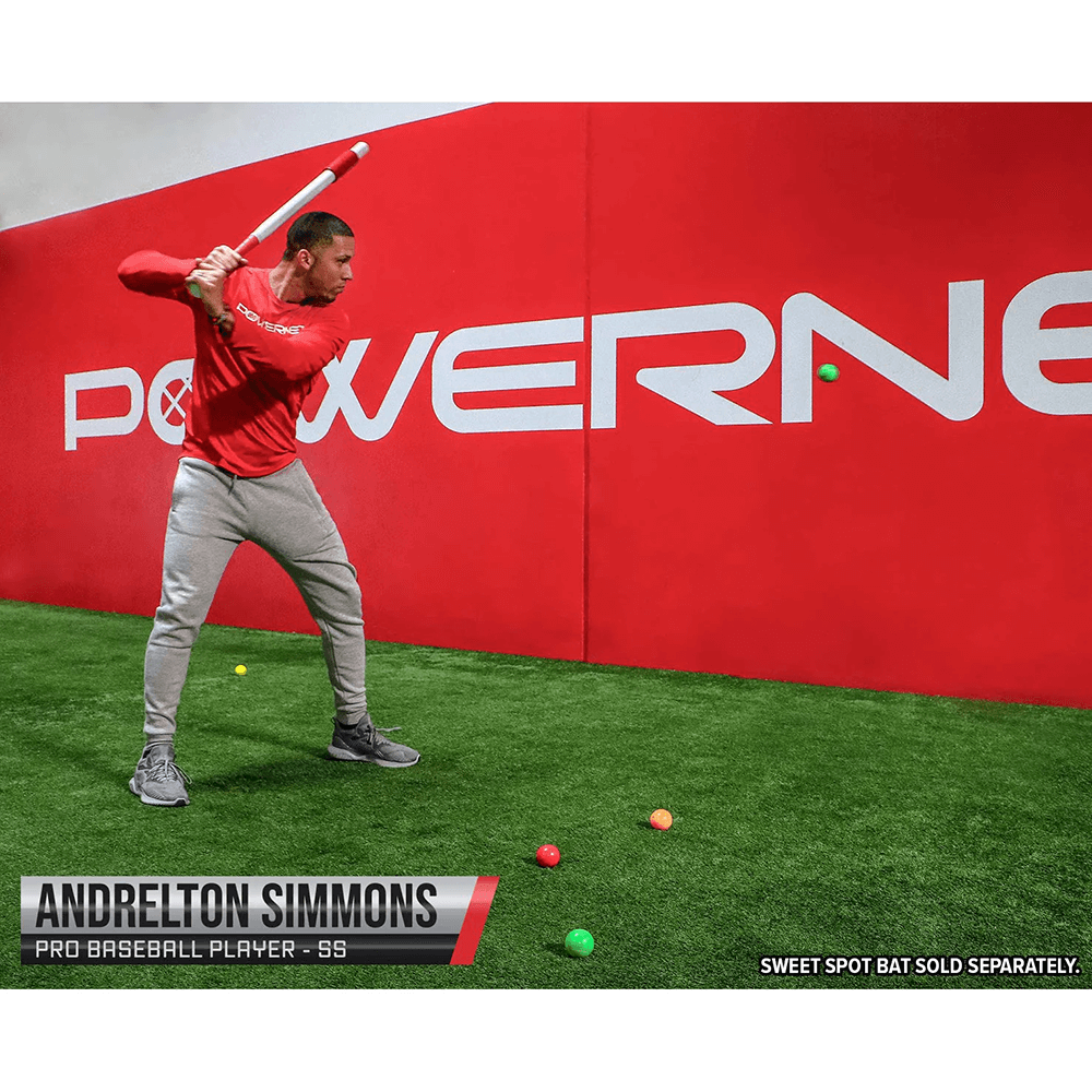Sweet Spot Training Bat + 2" Progressive Micro Ball 12 PK Set Sports PowerNet