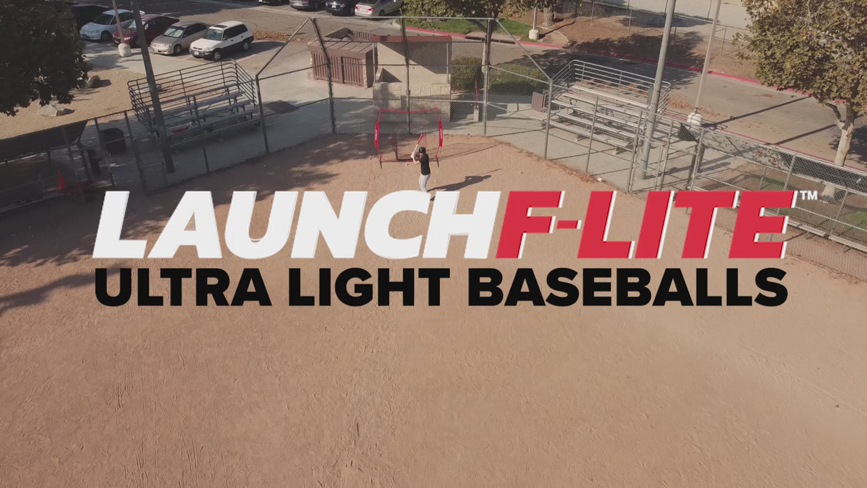 Launch F-lite Ultra Light Dimpled Practice Balls Baseball And Softball Pitching Machines PowerNet