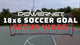 Portable 18.5x6.5 FT Soccer Goal