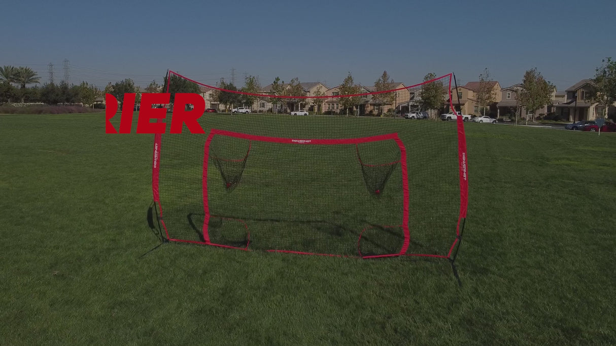 16x10 FT Soccer Goal Combo Barrier Soccer Goal PowerNet