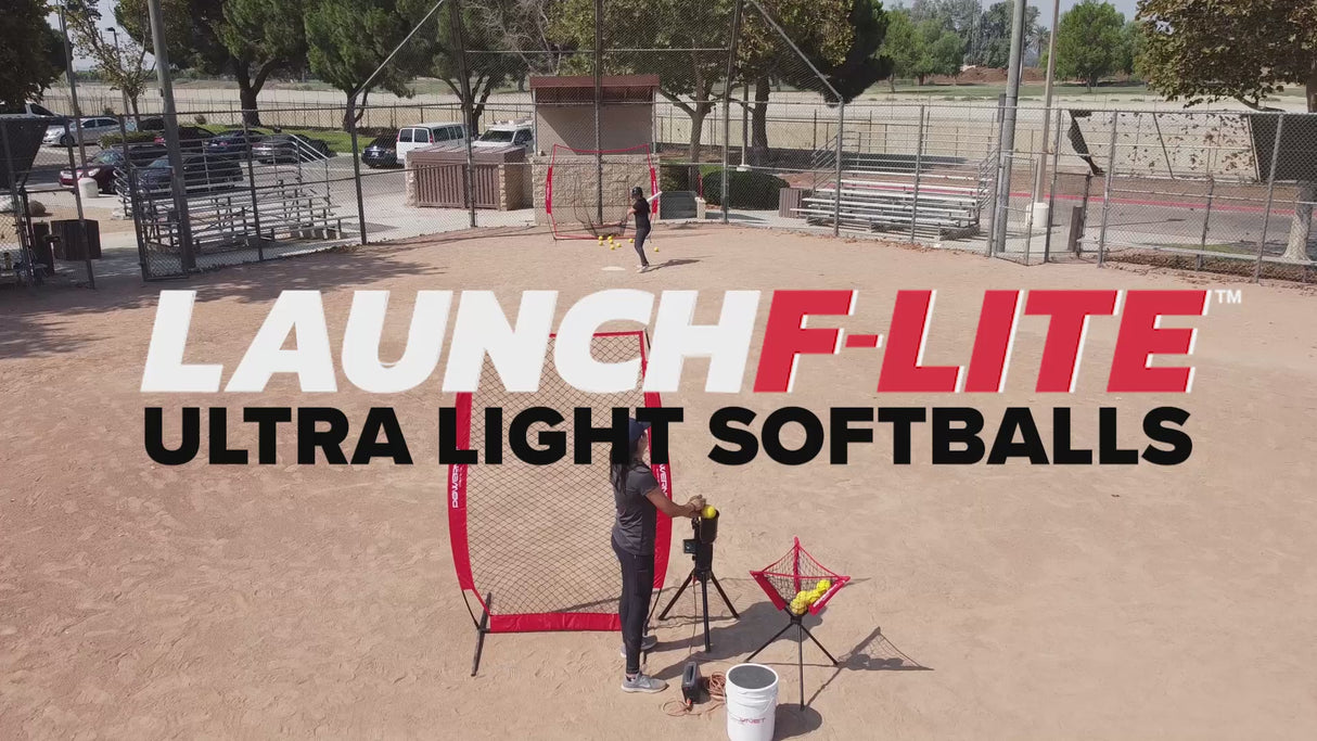 Launch F-lite Ultra Light Dimpled Practice Balls Baseball And Softball Pitching Machines PowerNet