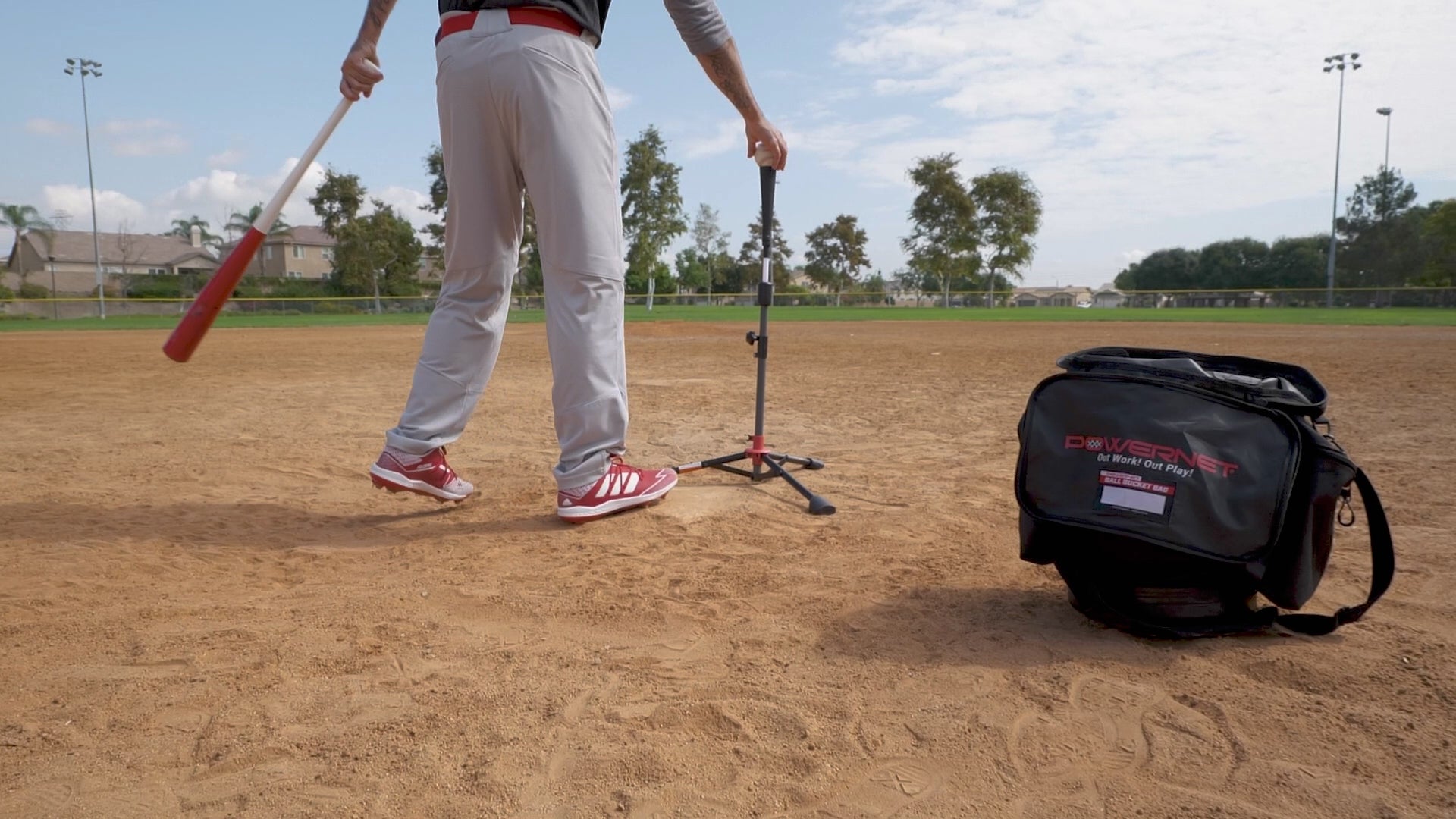 Tripod Batting Tee – PowerNet by TrainingNets