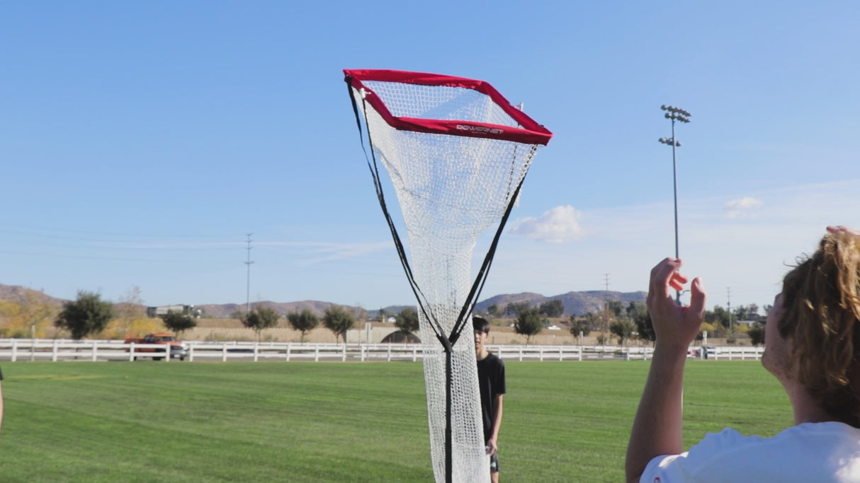 Portable Volleyball Setter Trainer Net | Adjustable Height & Basket Angle Volleyball Setter PowerNet