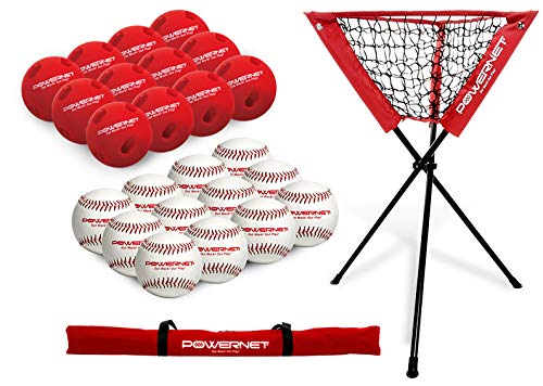 Practice Baseballs & Limited Flight Crushers w/ Ball Caddy Bundle