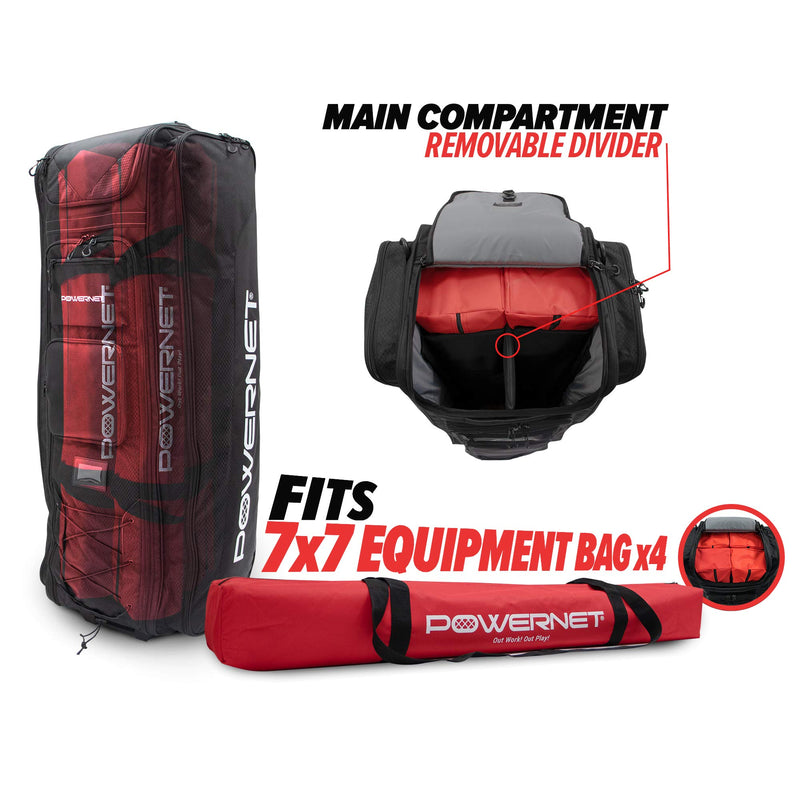 All Gear Transporter | Rolling Baseball Equipment Bag for Coaches All