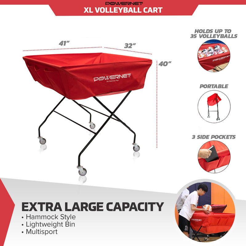 Volleyball Cart Wheeled XL