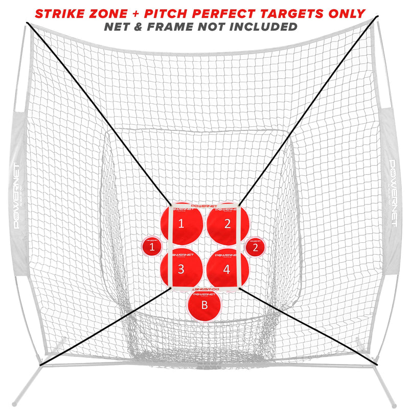 Pitch Perfect Targets and Strike Zone Attachment for 7x7 Net