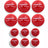 Weighted Hitting Training Balls | 6 PK 2.8" and 6 PK 2" Micro Ball Combo sports PowerNet RED | 16 oz + 7.5 oz