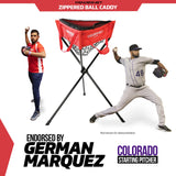 Zippered Removable Ball Caddy for Batting Practice Sports PowerNet