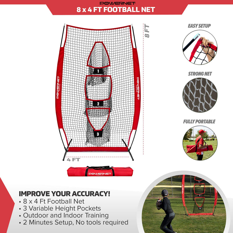 Football Receiver Passing Net 4x8