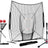 8x8 Practice Net and Portable Tee Bundle Baseball Practice Nets PowerNet Black